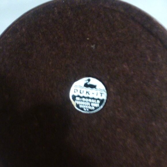 DUK-IT HUMIDOR & 2 Tobacco Cans Leather-Wrapped Copper Body Brass Lids - Picture 5 of 10